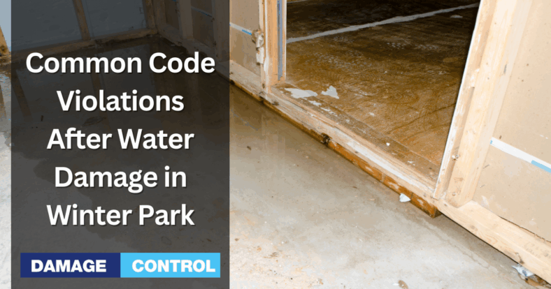 Common Code Violations After Water Damage in Winter Park