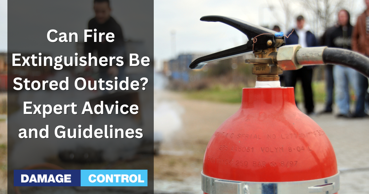 Storing Fire Extinguishers Outdoors Guidelines and Advice