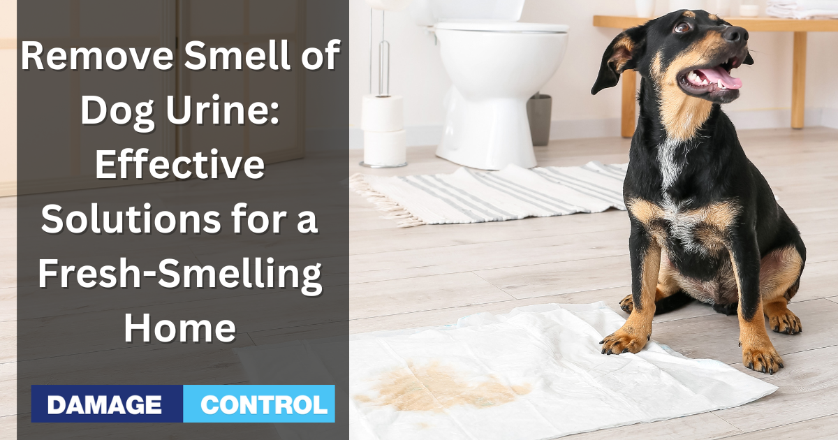 How To Remove The Smell of Dog Urine Effective Solutions