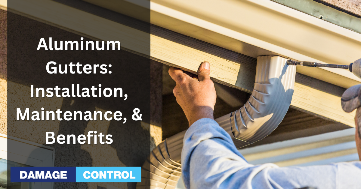aluminum gutters installation maintenance and benefits