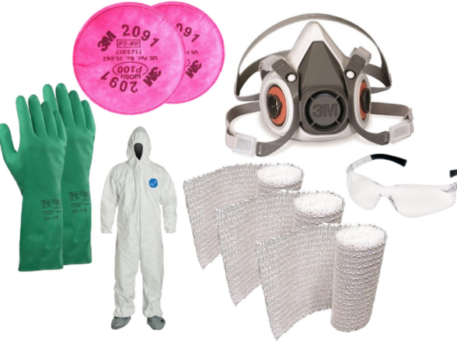 gear for DIY asbestos removal