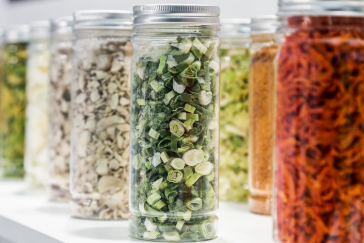 storing freeze dried food