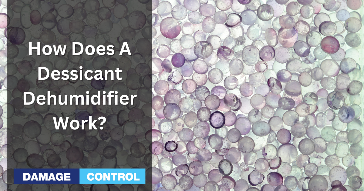 how does a dessicant dehumidifier work