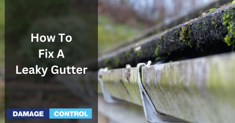 how to fix a leaky gutter