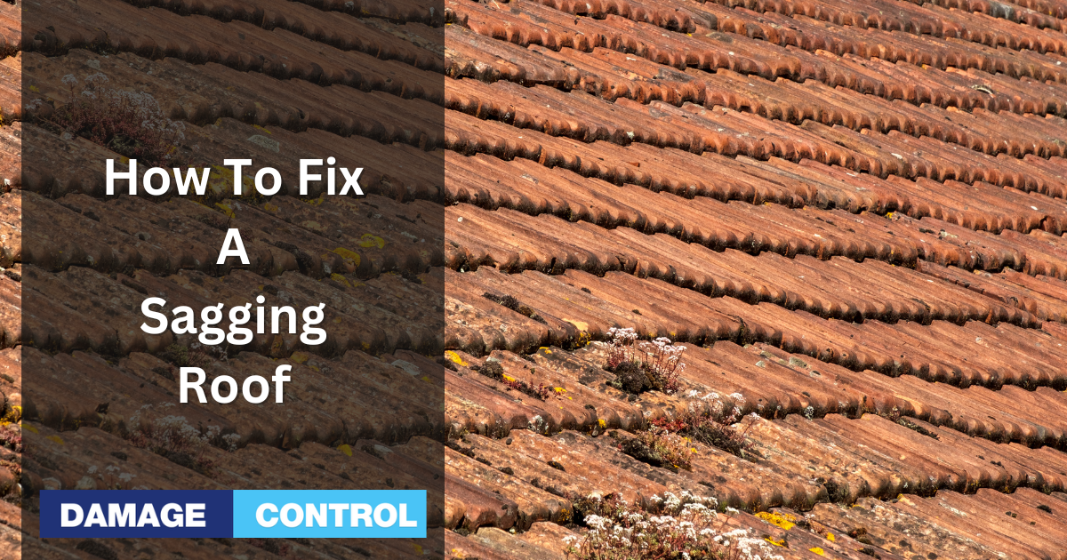 how to fix a sagging roof