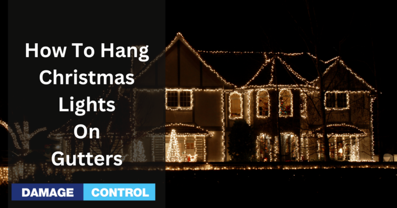 how to hang christmas lights on gutters