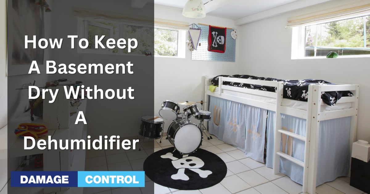 how to keep a basement dry without a dehumidifier