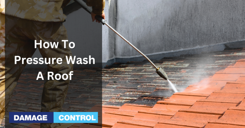 how to pressure wash a roof