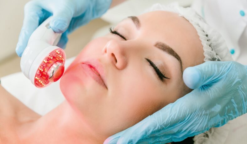 infrared light therapy on skin