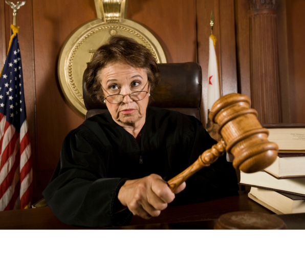 judge with gavel