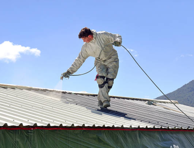 roof coating process