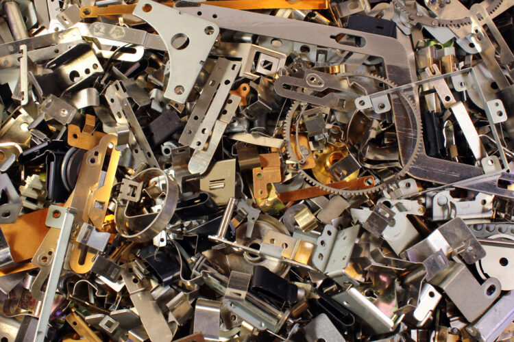 pile of machine parts