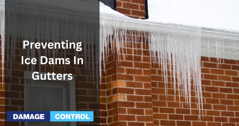 preventing ice dams in gutters
